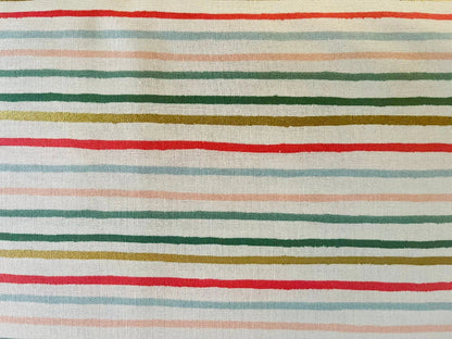 Festive Stripe - Holiday Classics - Rifle Paper Co - Metallic - Cotton + Steel - Quilting Cotton Fabrics - RP609-MU1M