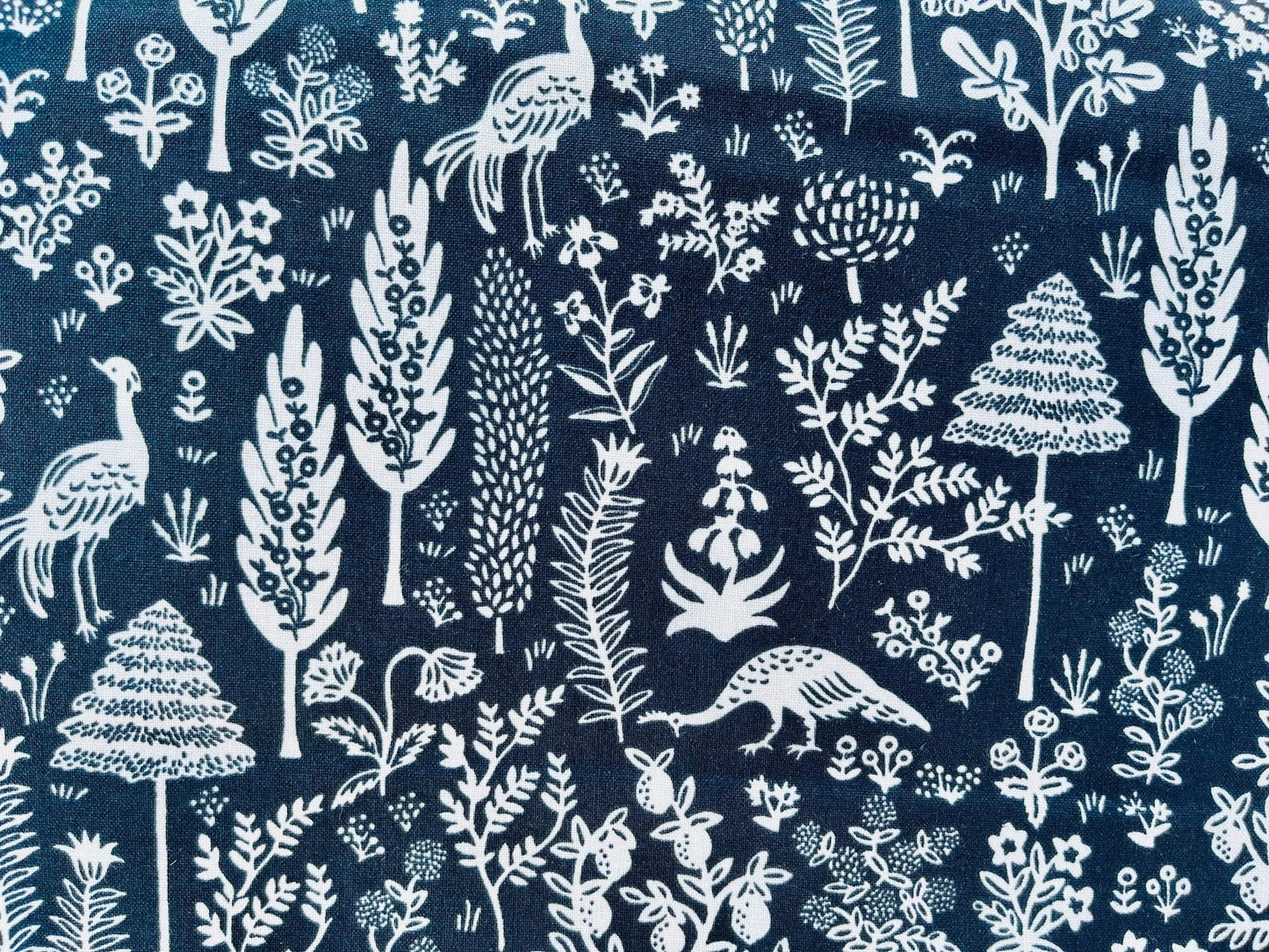 Camont - Menagerie - Black Metallic Fabric - Rifle Paper Co - Quilting Cotton Fabric - Cotton+ Steel - RP700-BK1