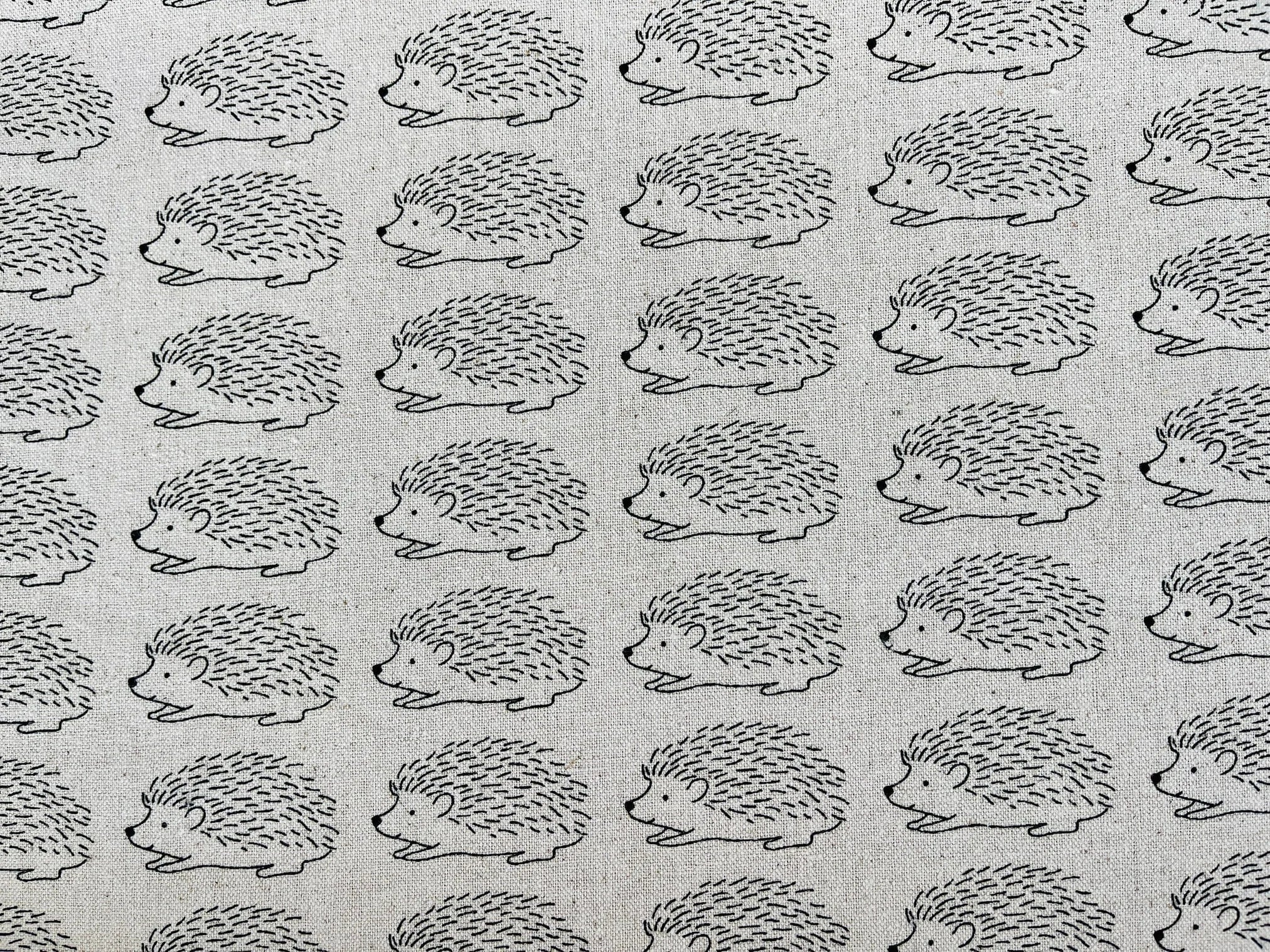 Porcupine - Hedgehog  Fabric - Robert Kaufman -Sevenberry - C5620120