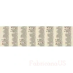 Waku Waku Christmas - Mr Polar Bear - Gray Unbleached Fabric - White - Grey - Red - Cotton+ Steel - Quilting Cotton - NM201-GY3U