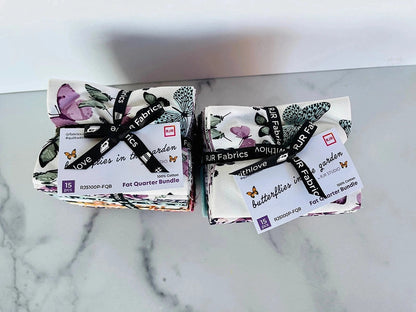 Butterflies in the Garden - Fat Quarter 15 pcs bundle - RJR - Cotton+ Steeel