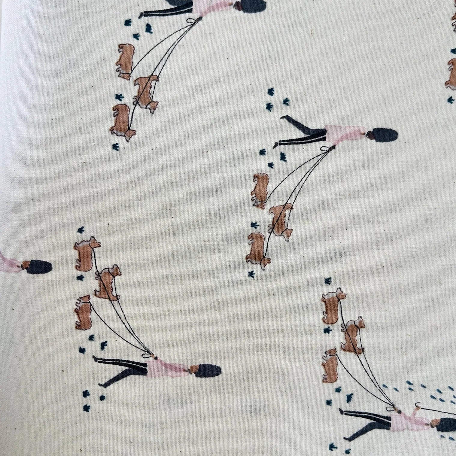 London Town-Reign Reign Go Away-White Unbleached Fabric-Sara Mulvanny-Cotton+Steel-SY103-WH3U