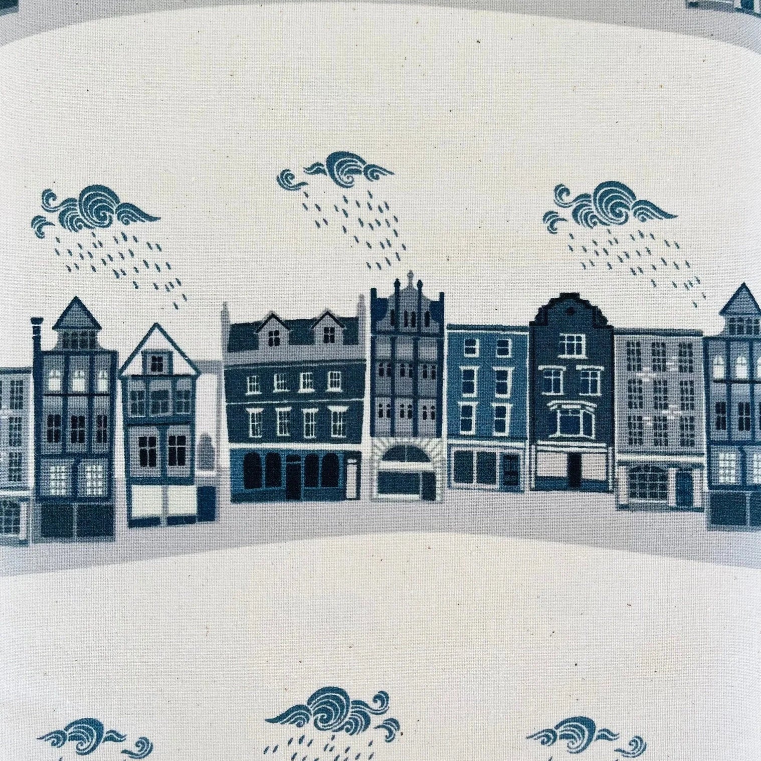 London Town - Kings Road - Slate Unbleached Fabric - Sara Mulvanny - Gray - Green - Cotton + Steel - Quilting Cotton - SY101-SL2U
