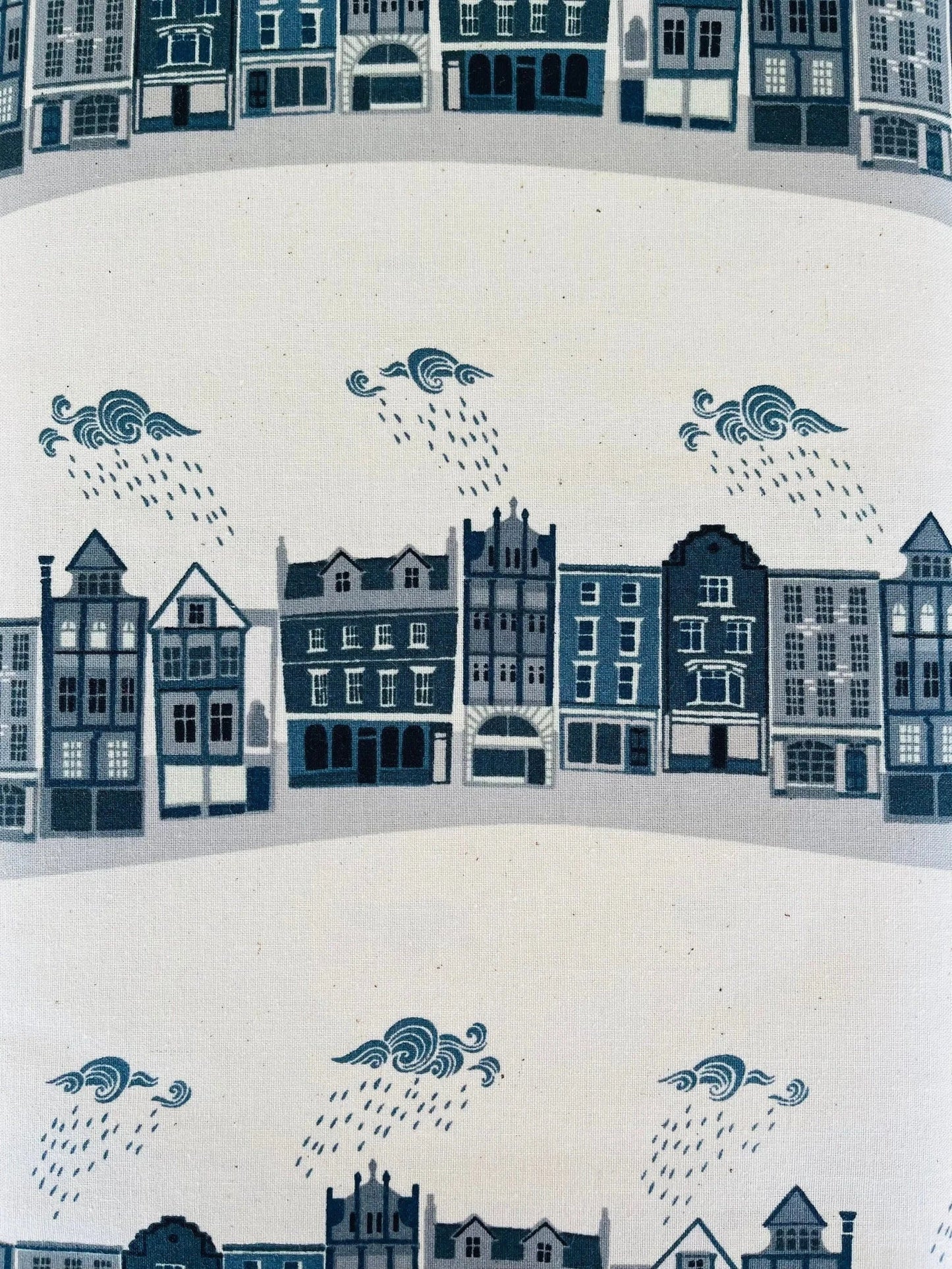 London Town - Kings Road - Slate Unbleached Fabric - Sara Mulvanny - Gray - Green - Cotton + Steel - Quilting Cotton - SY101-SL2U