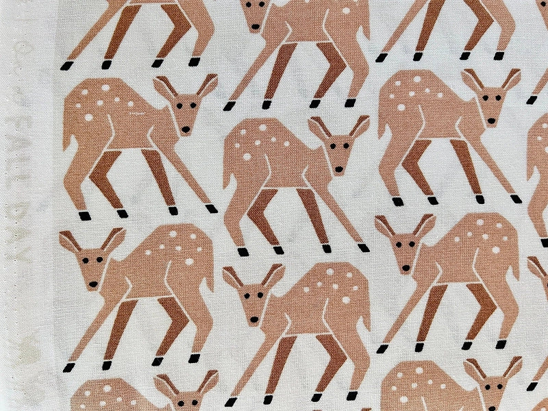 On a Fall Day-Fawn-Morning Dew Fabric