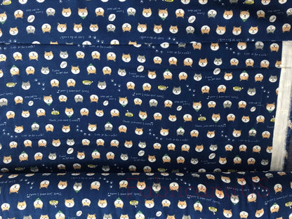 Dog - Dog Fabric - Japanese Fabric - Kokka - Double Gauze Cotton  - KTS-6485