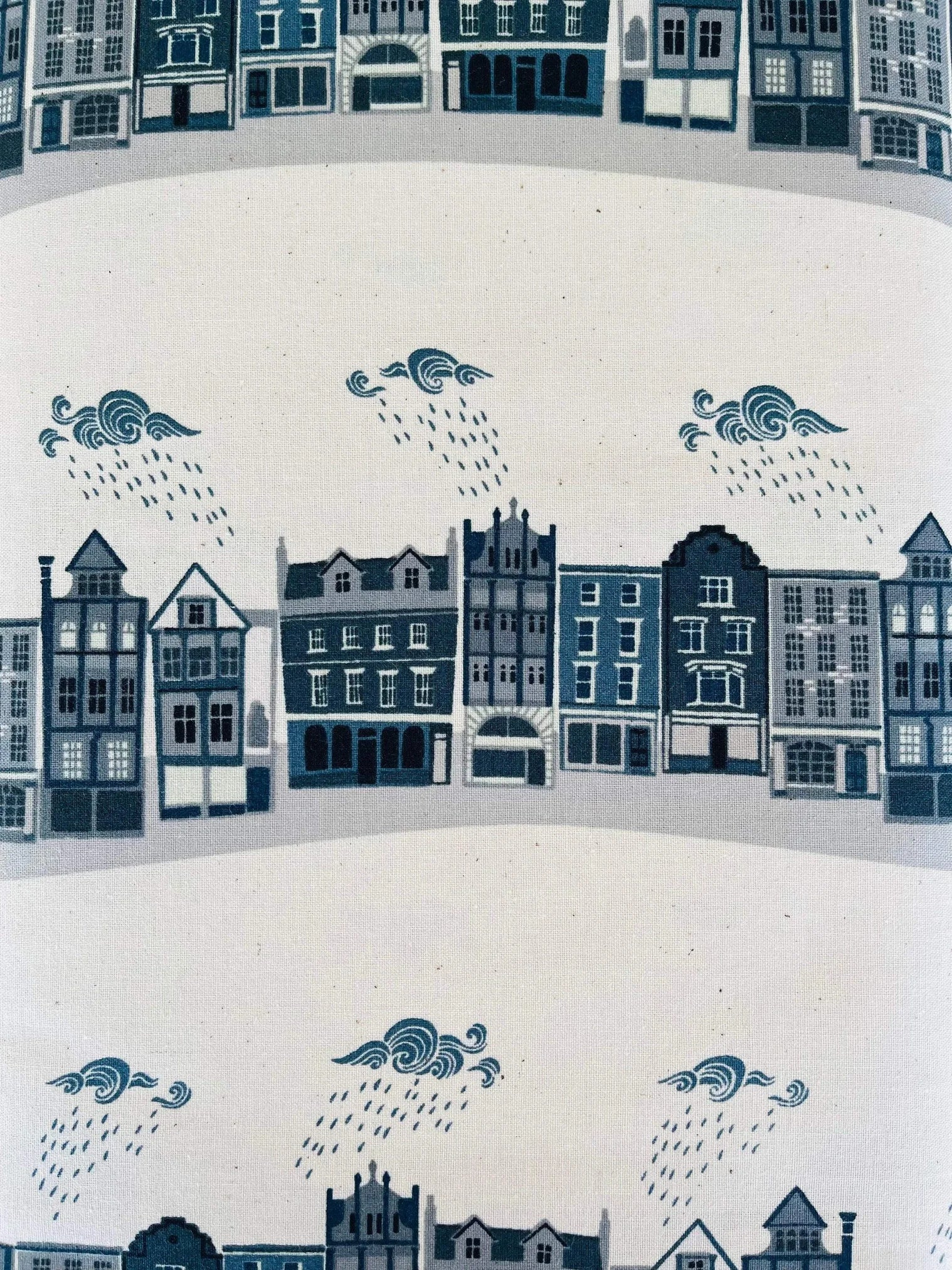 London Town - Kings Road - Slate Unbleached Fabric - Sara Mulvanny - Gray - Green - Cotton + Steel - Quilting Cotton - SY101-SL2U