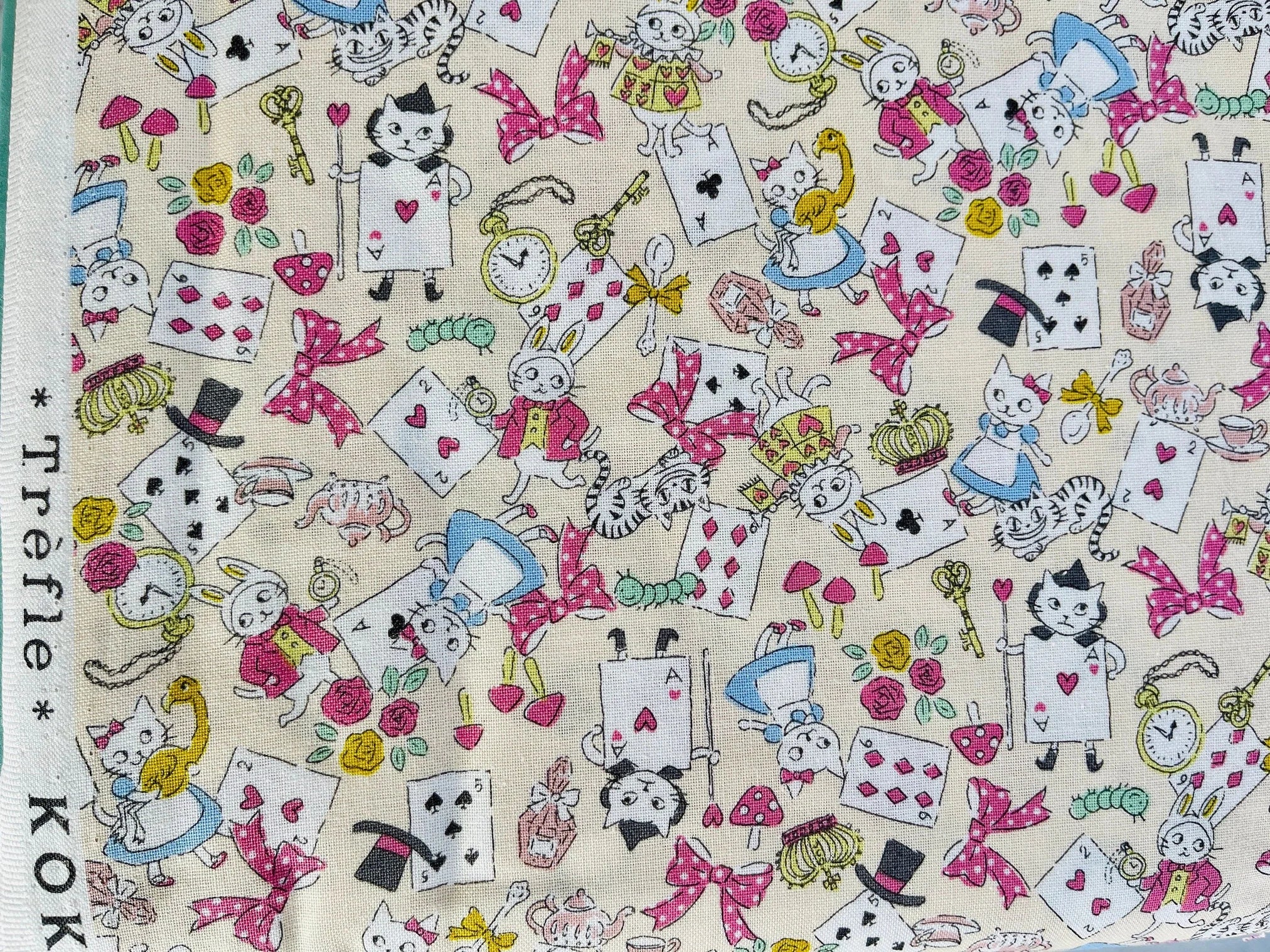 Cat-Cat Fabric-Funny Cats-Kokka fabric-Japanese Fabric