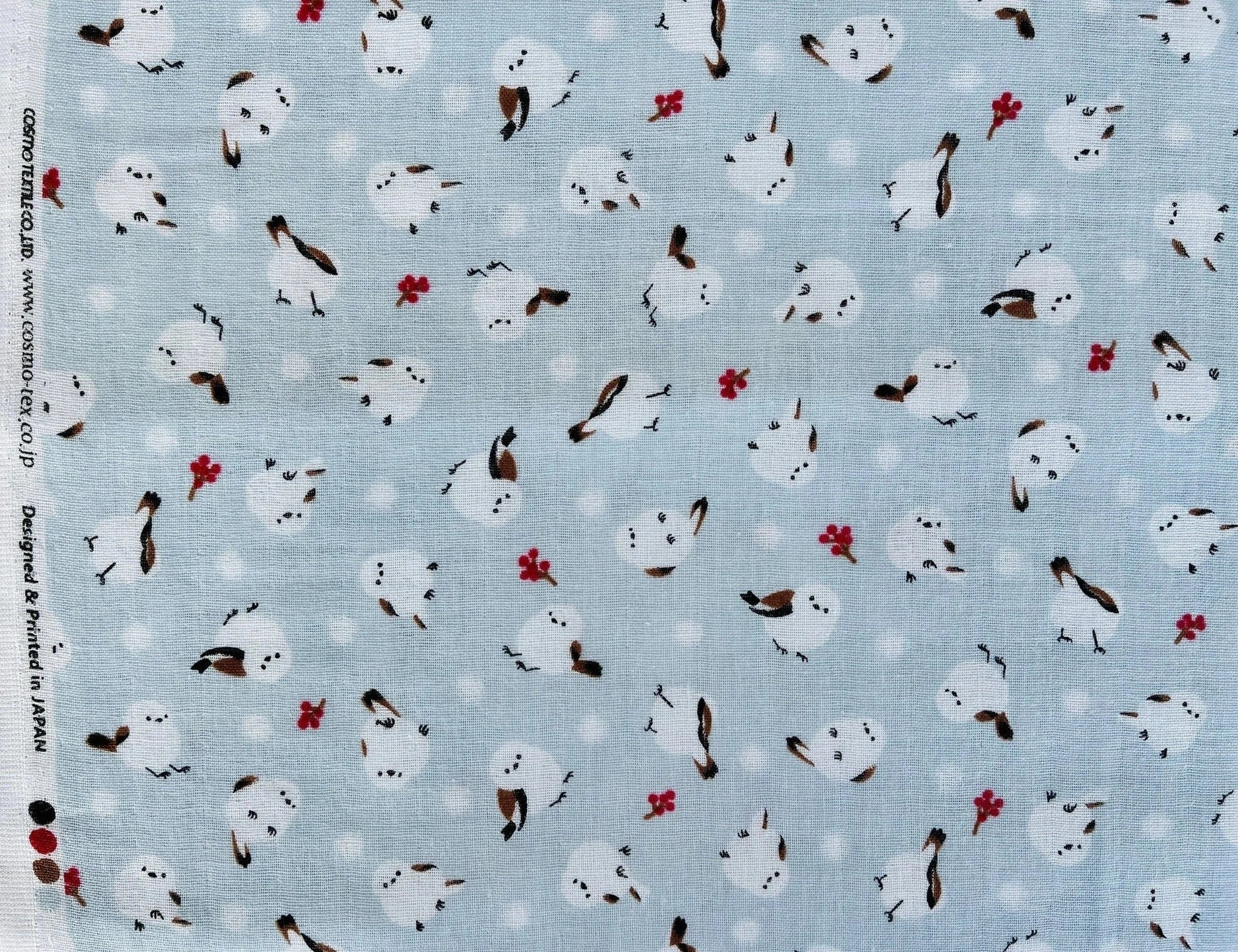 Bird Double Gauze - Bird Fabric - Double Gauze - Japanese Fabric