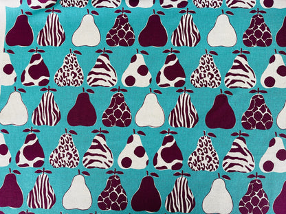 Kokka Pear Fabric – Japanese Lightweight Canvas for Sewing & Crafts