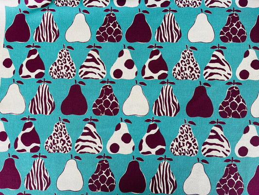 Kokka Pear Fabric – Japanese Lightweight Canvas for Sewing & Crafts