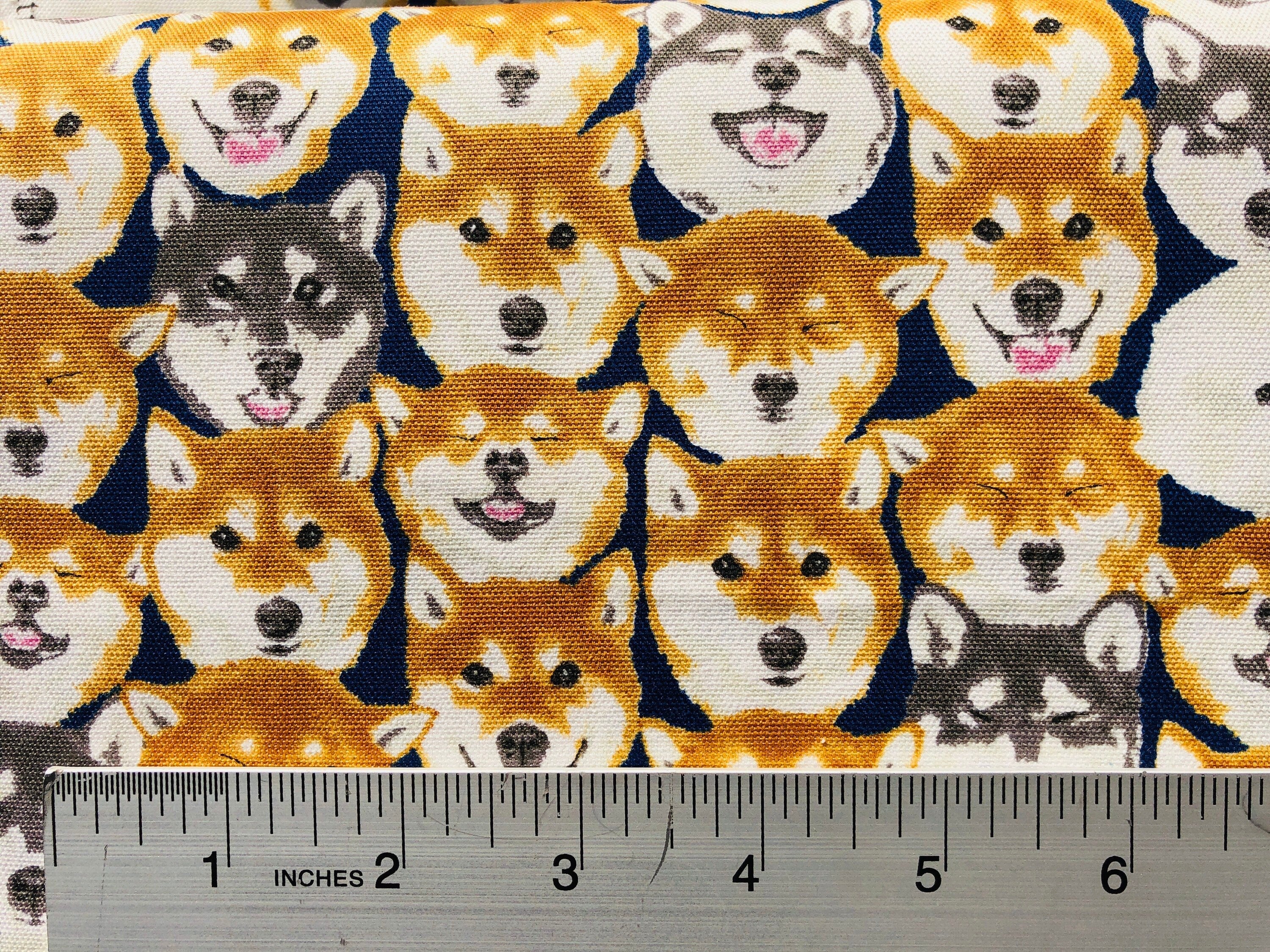 Dog Fabric-Husky Fabric-Japanese Fabric-Kokka-Cotton Fabric