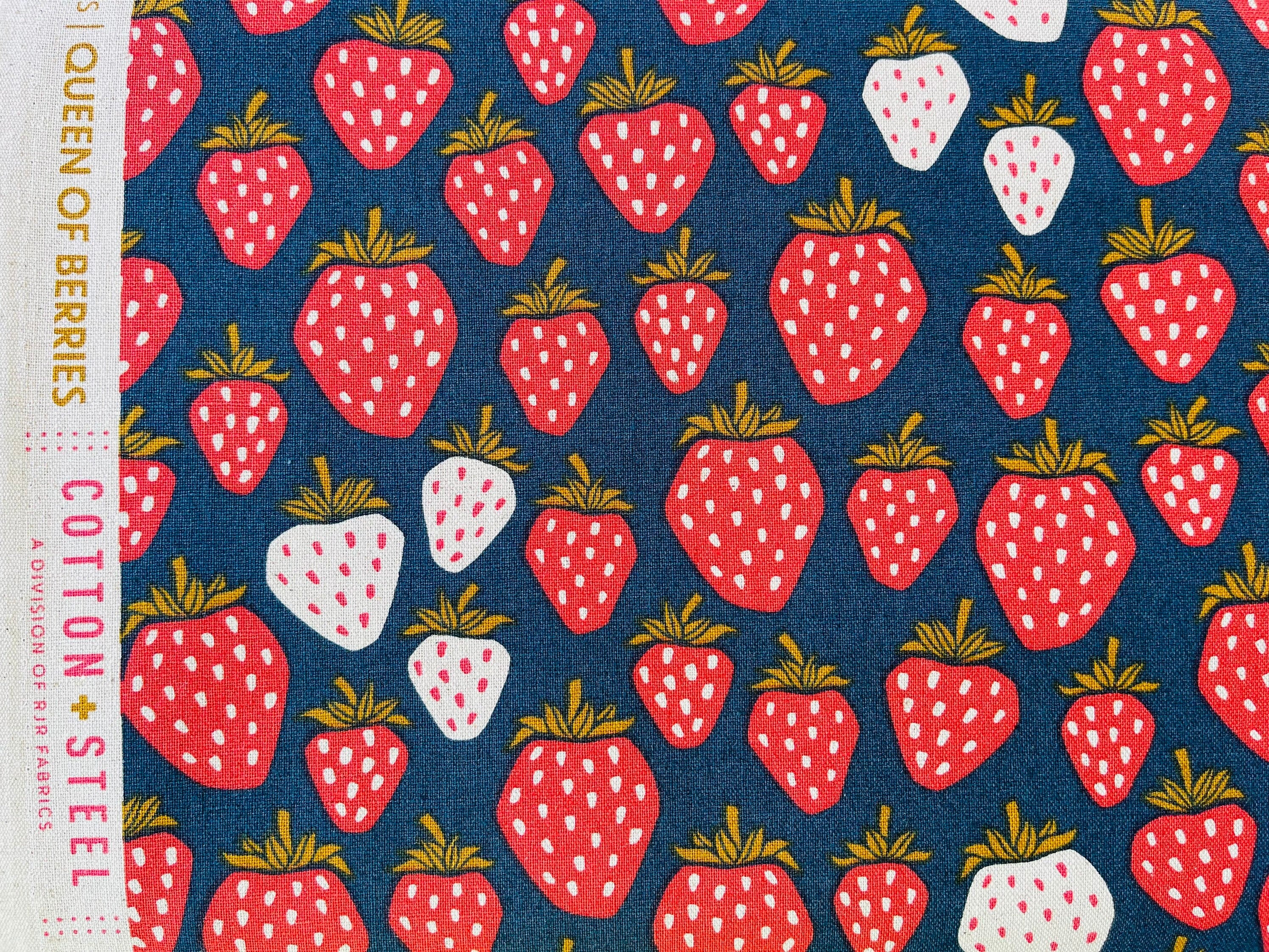 Under the Apple Tree-Queen of Berries-Starry Night Unbleached Canvas-Loes Van Oosten-Cotton + Steel-LV500-SN7UC