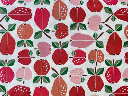 Under the Apple Tree-Orchard Apple Red Fabric-Loes Van Oosten Cotton + Steel
