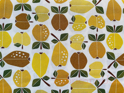 Under the Apple Tree-Orchard Golden Fabric-Loes Van Oosten-Cotton + Steel