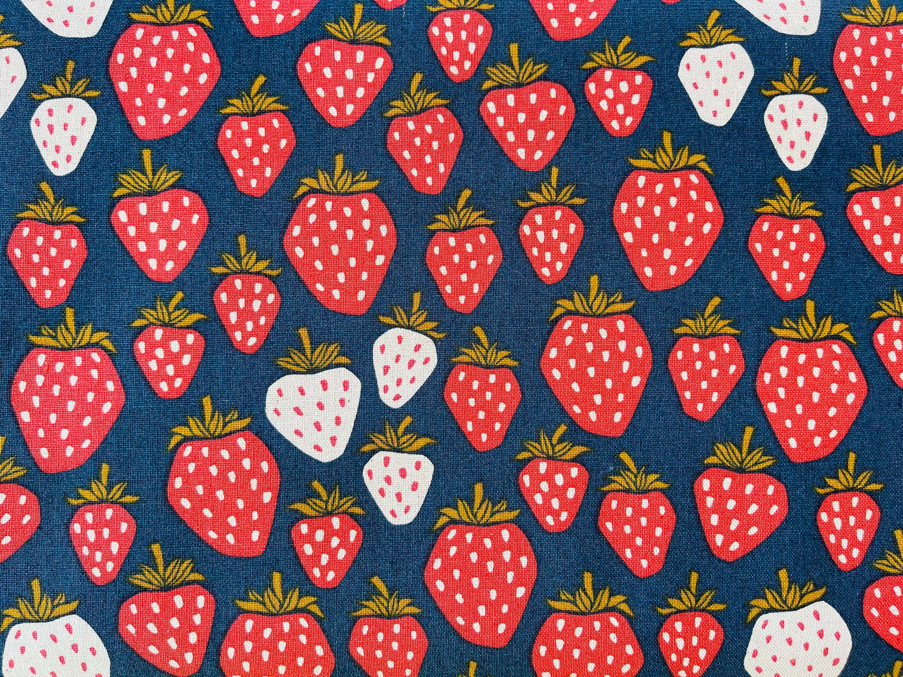 Under the Apple Tree-Queen of Berries-Starry Night Unbleached Canvas-Loes Van Oosten-Cotton + Steel-LV500-SN7UC