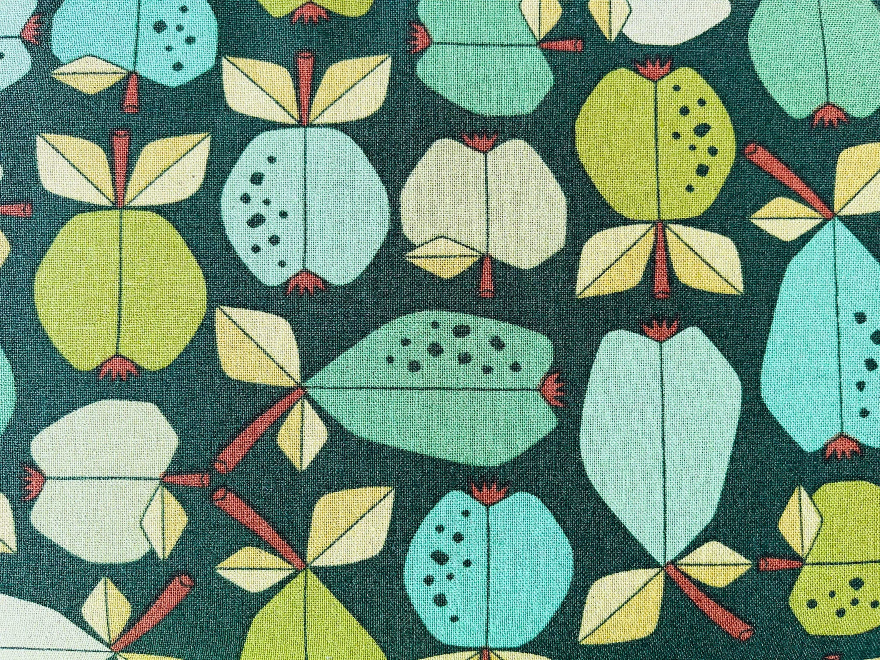 Under the AppleTree-Orchard Green Unbleached Canvas-Loes Van Oosten-Cotton + Steel Fabric