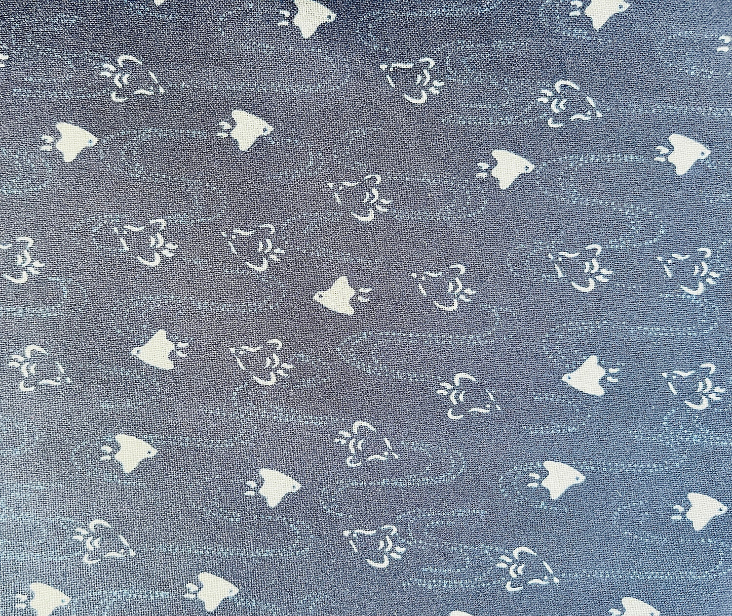 Bird Fabric-Navy Blue-Westex Sevenberry-Japanese Sheeting Fabric-88222-8-13