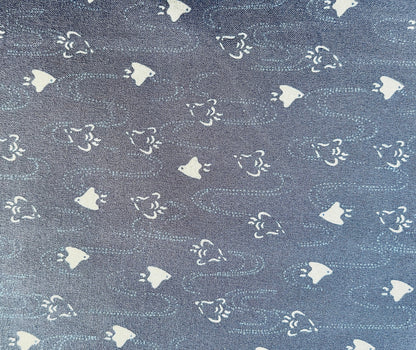 Bird Fabric-Navy Blue-Westex Sevenberry-Japanese Sheeting Fabric-88222-8-13