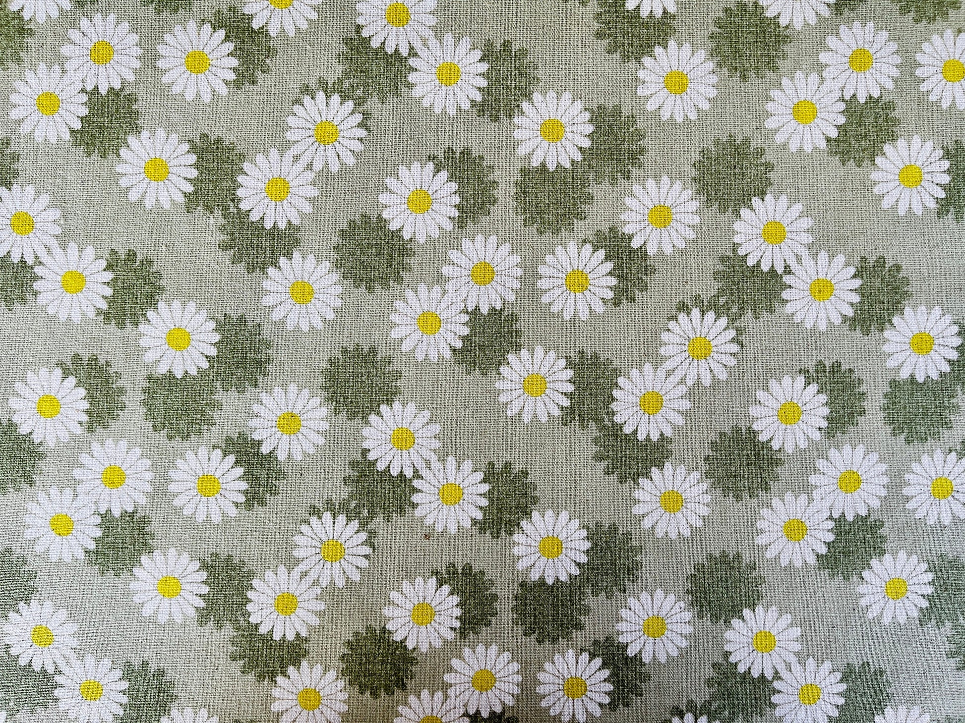 Daisy Fabric-Cosmo Japanese Textile-Cotton Linen Canvas-Printed Canvas-AP-05803
