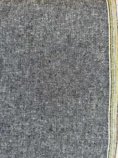 Essex-Robert Kaufman-Yarn Dyed Linen Cotton Blend-Black Fabric