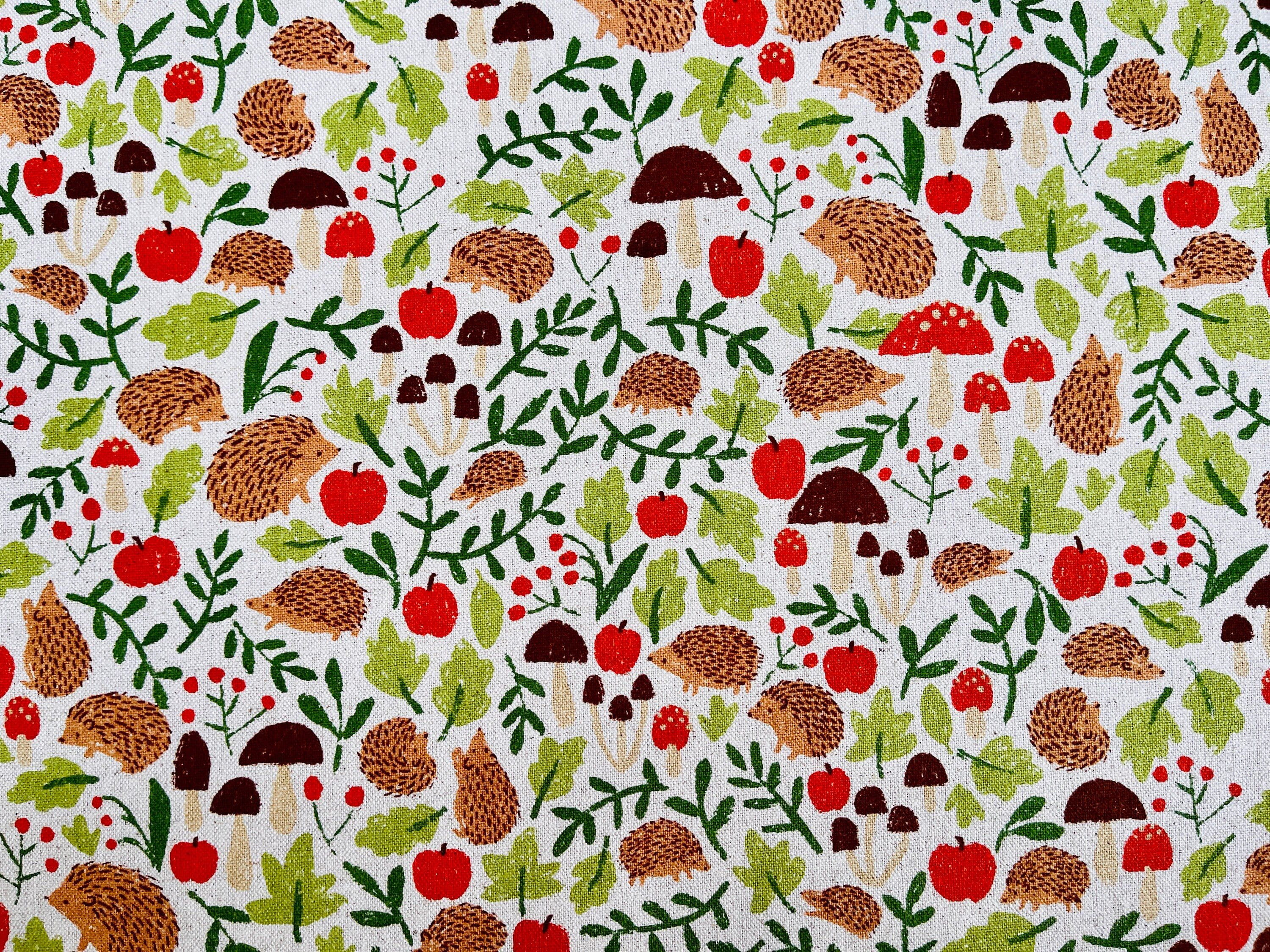 Porcupine - Hedgehog Fabric - Robert Kaufman Canvas - Sevenberry - C5620148