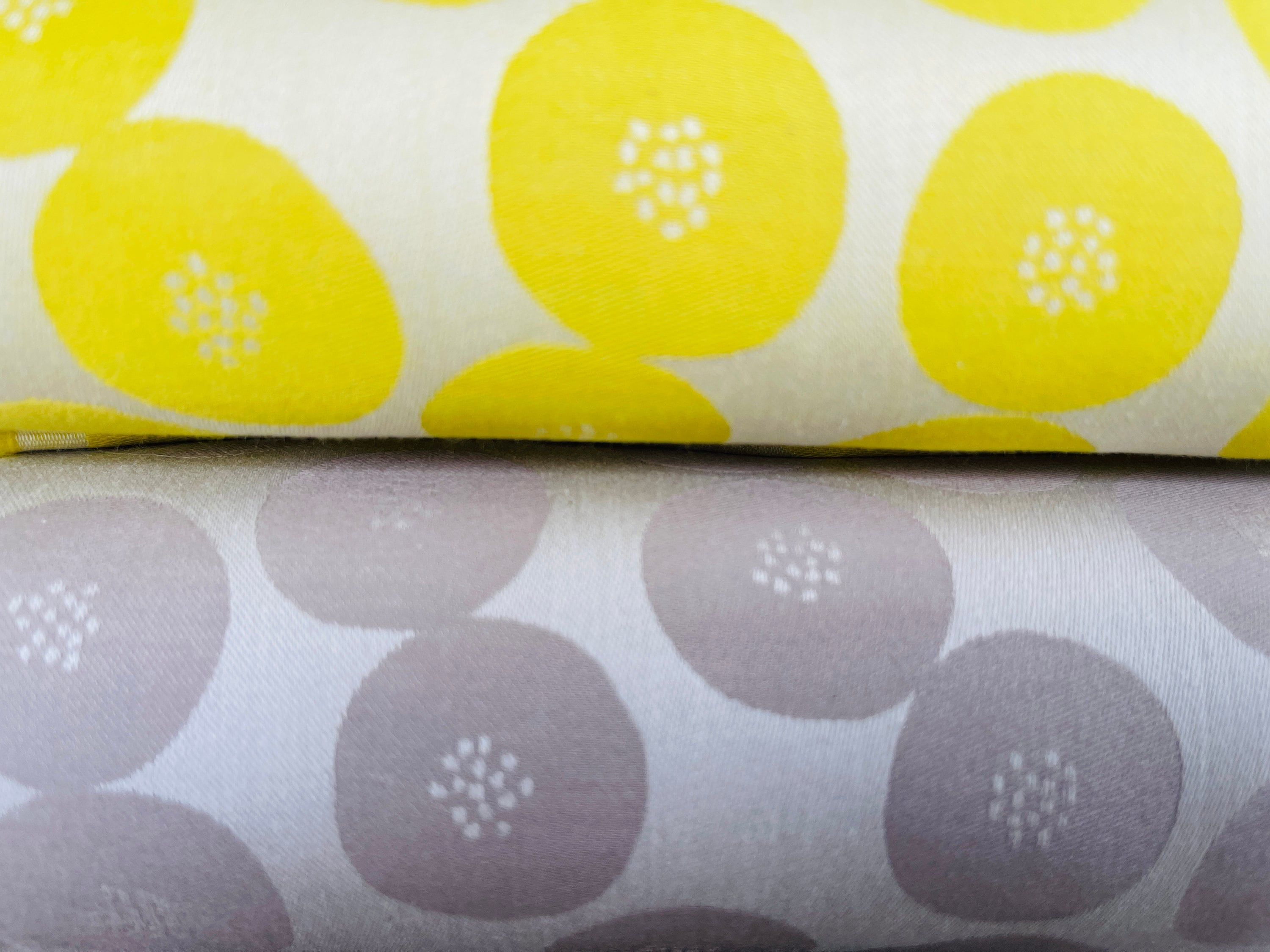 Circle Fabric - Japanese Reversible Fabric - Kokka Jacquard - Cotton Fabric - EKX-1