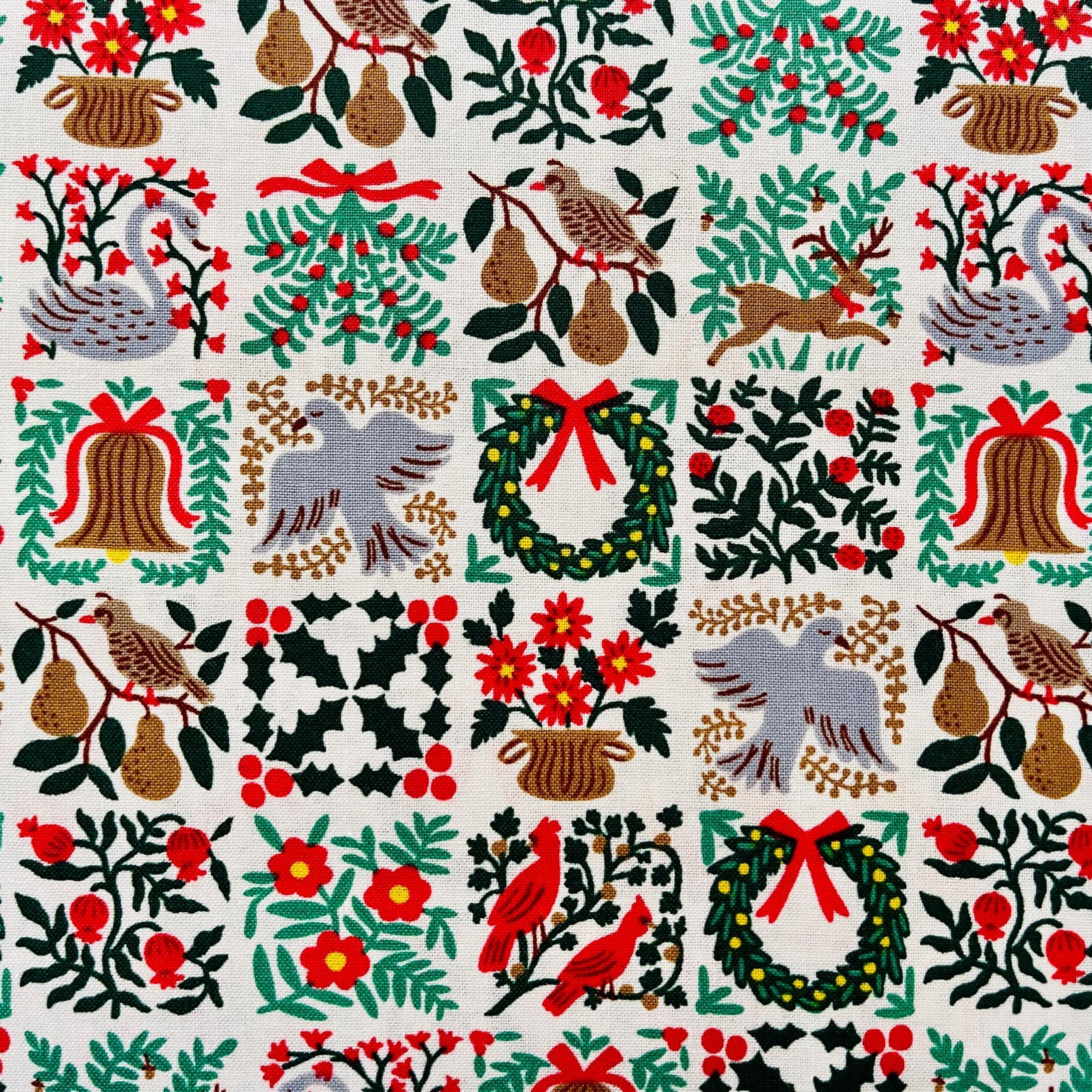 Holiday Tapestry-Cream Fabric-Holiday Classics-Rifle Paper Co-Cotton+ Steel-RP616-CR1