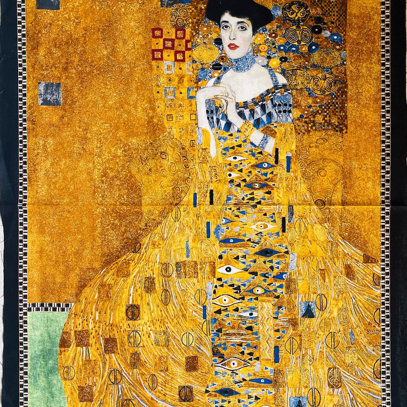 Gustav Klimt-Adele Bloch Bauer-Gold-Robert Kaufman-Quilting Panel