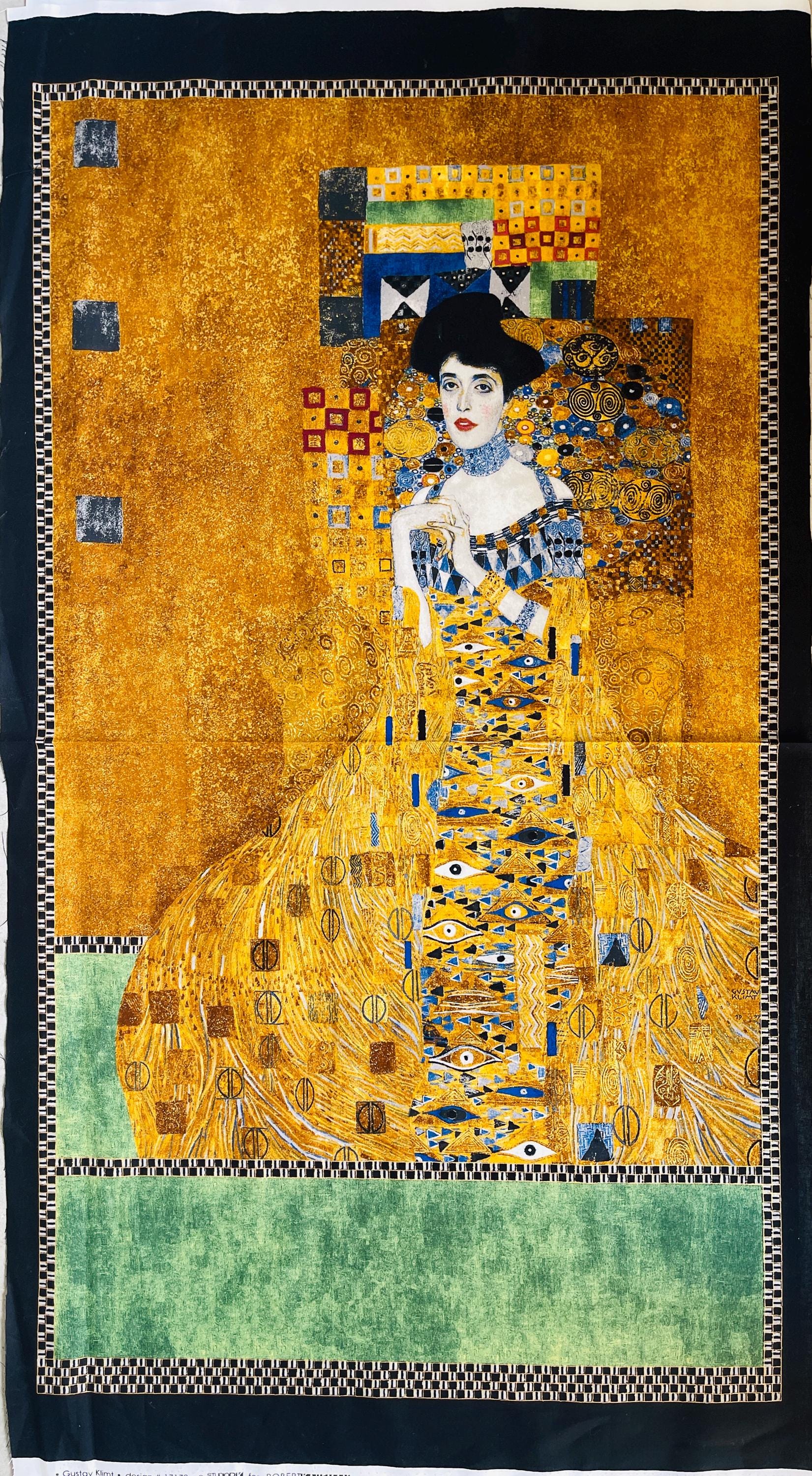 Gustav Klimt-Adele Bloch Bauer-Gold-Robert Kaufman-Quilting Panel