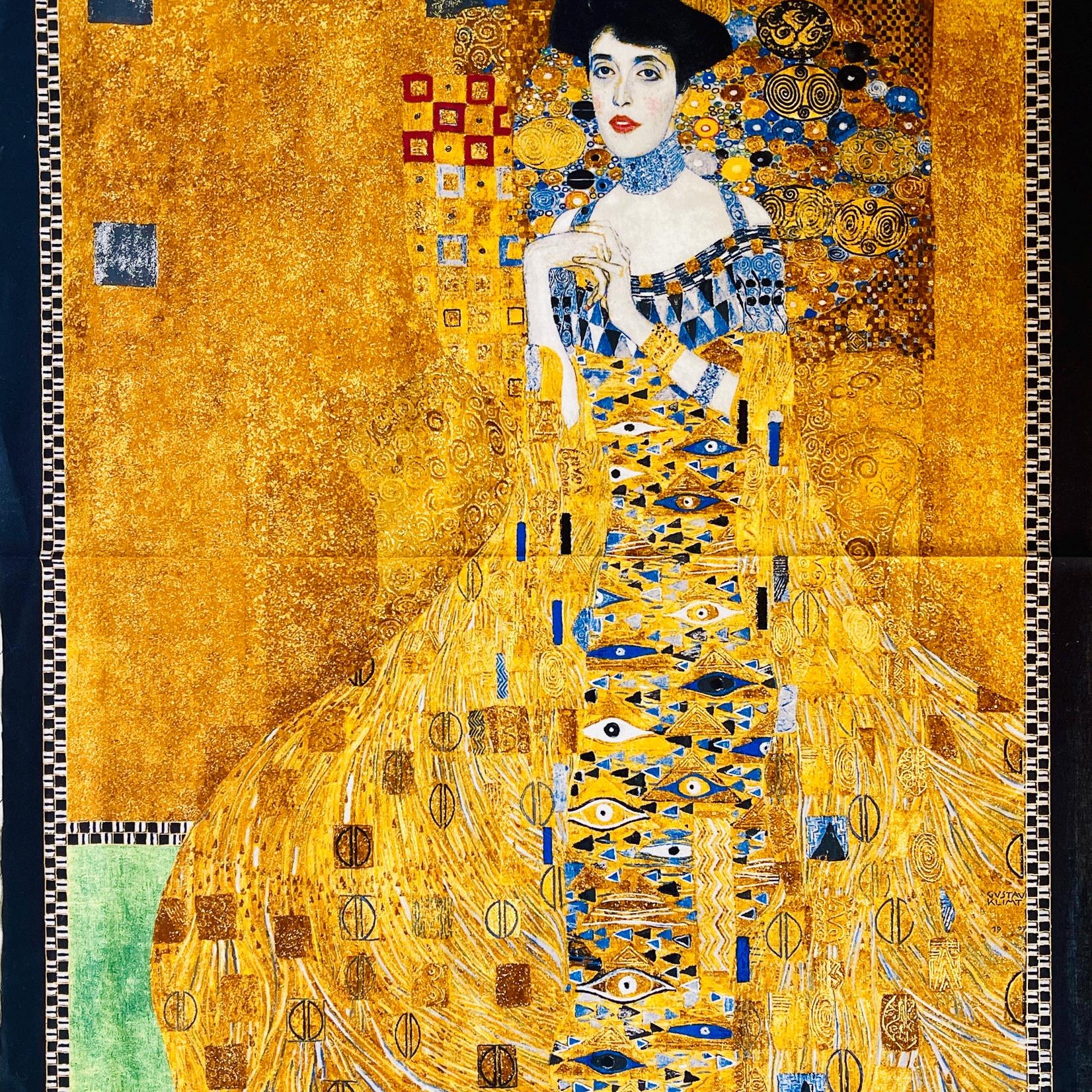 Gustav Klimt-Adele Bloch Bauer-Gold-Robert Kaufman-Quilting Panel