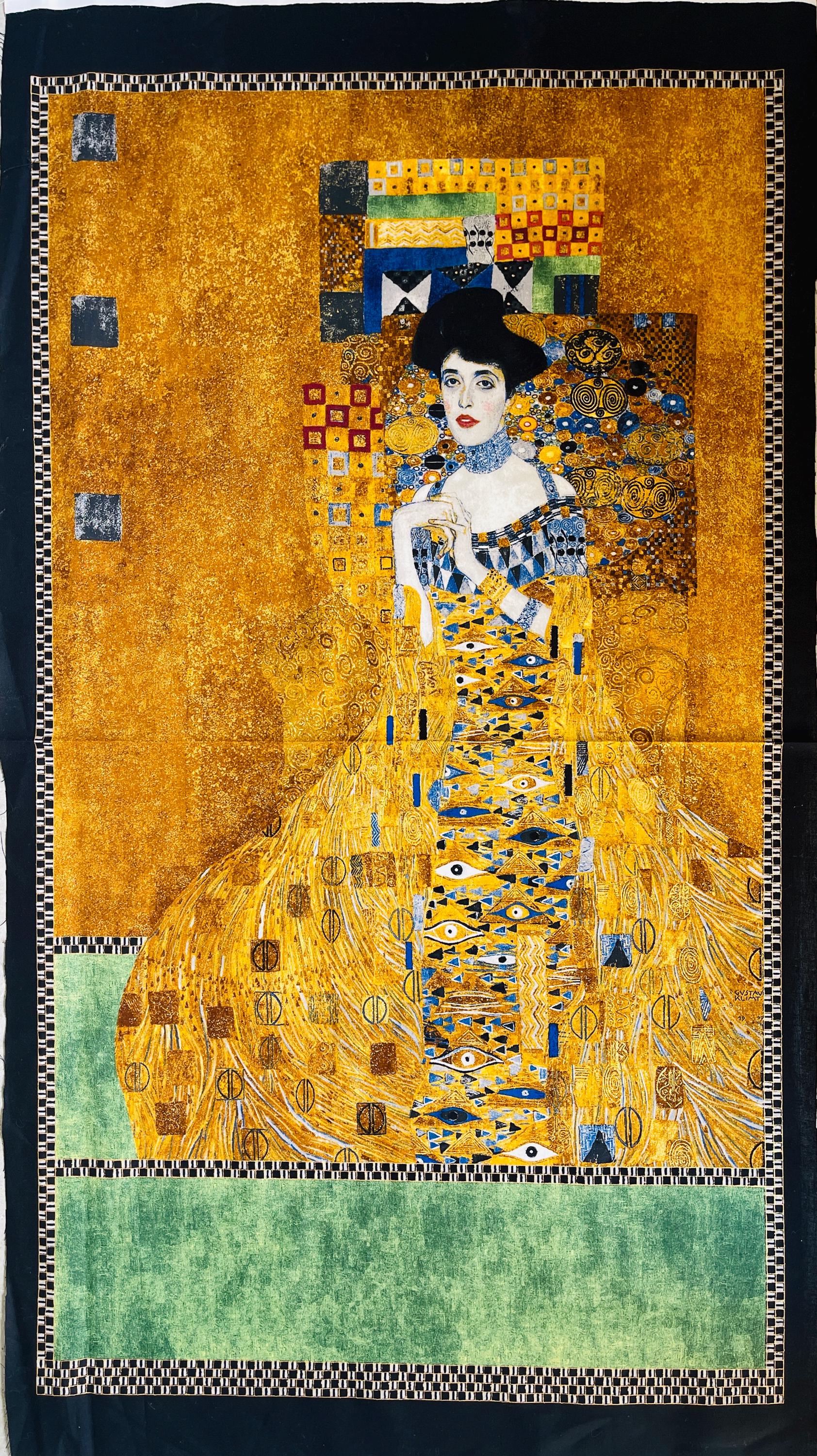 Gustav Klimt-Adele Bloch Bauer-Gold-Robert Kaufman-Quilting Panel