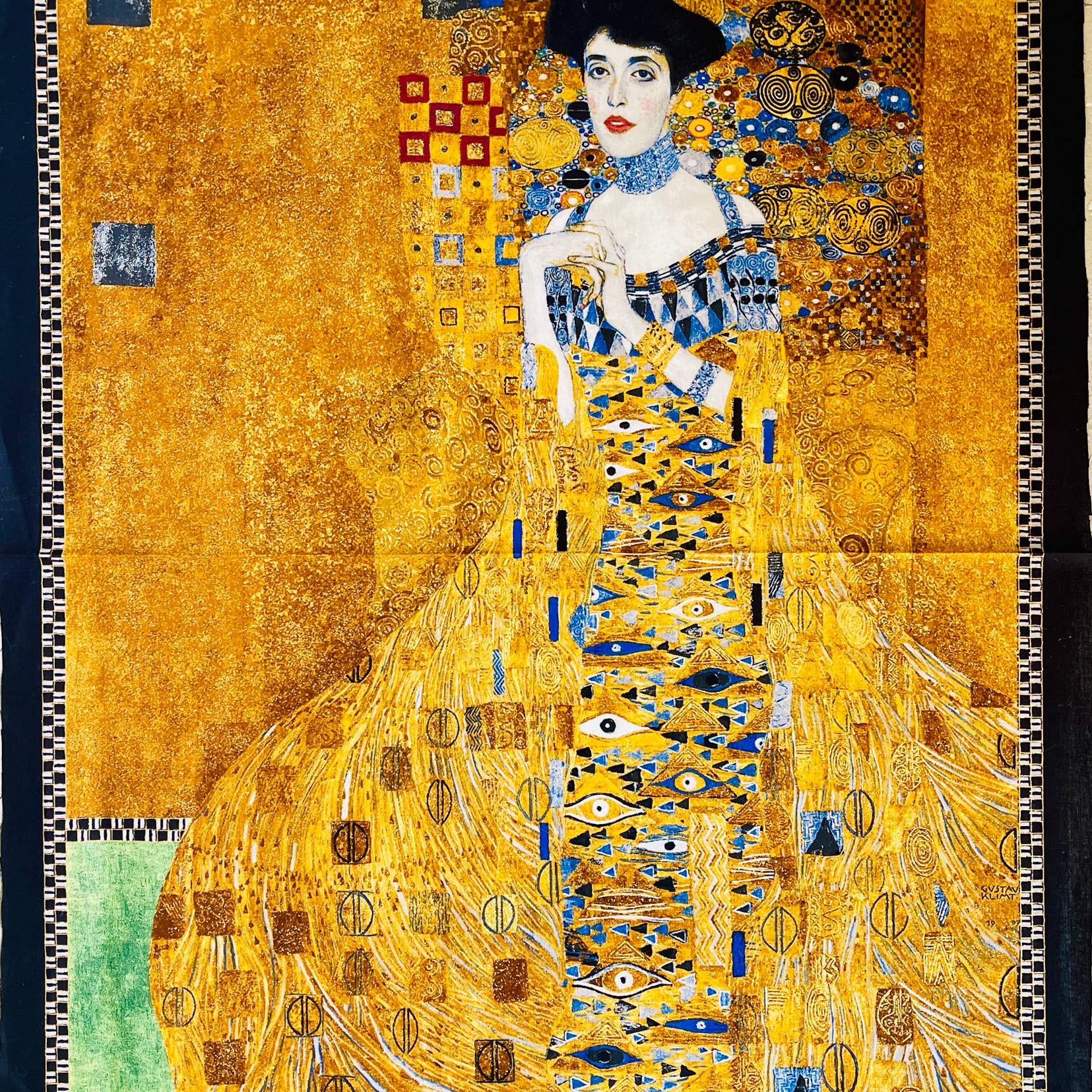 Gustav Klimt-Adele Bloch Bauer-Gold-Robert Kaufman-Quilting Panel