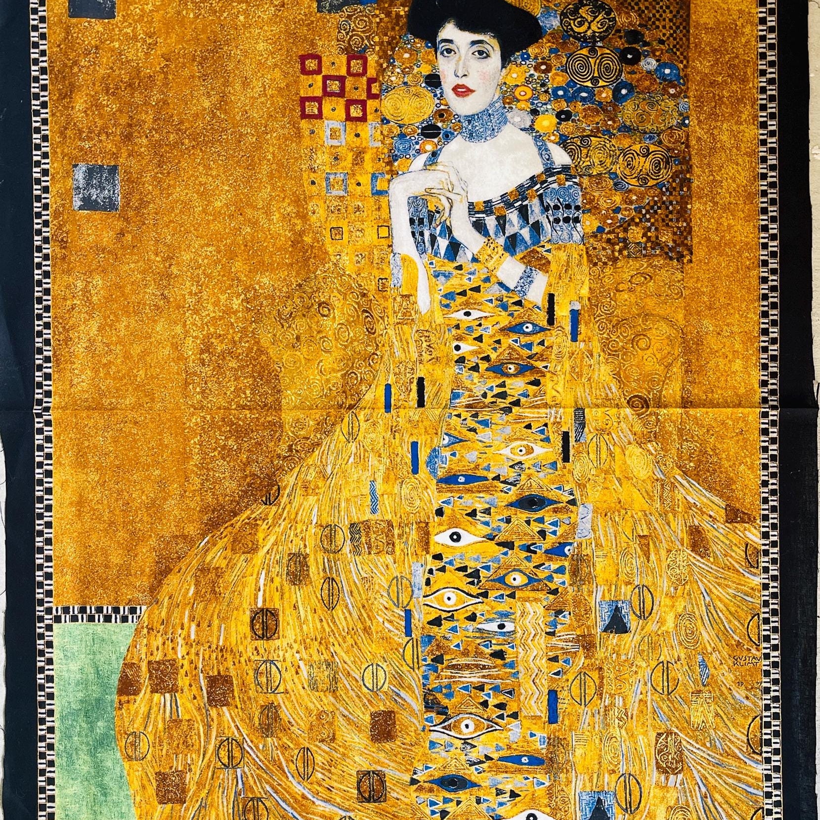 Gustav Klimt-Adele Bloch Bauer-Gold-Robert Kaufman-Quilting Panel