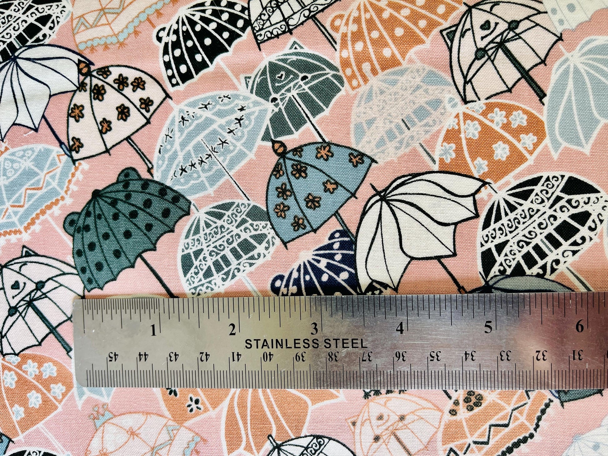 Splish Splash-Under My Umbrella-The Bright Leaf Design-Quilting Cotton Fabric