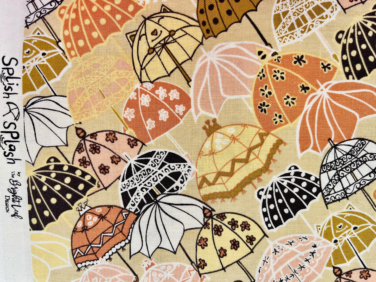 Splish Splash-Under My Umbrella-The Bright Leaf Design-Quilting Cotton Fabric