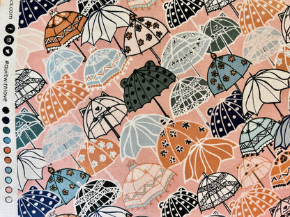 Splish Splash-Under My Umbrella-The Bright Leaf Design-Quilting Cotton Fabric