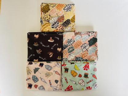 Splish Splash-Fat Quarter (5) Fabric-Rain Boots Fabric-The Bright Leaf Design-BL102-CH2