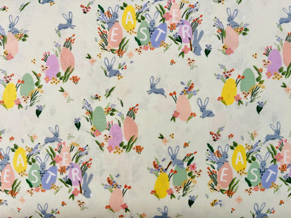 Easter - Easter Collection - Hoppy Easter - Cream Fabric - Rifle Paper Co - RP1500-CR1
