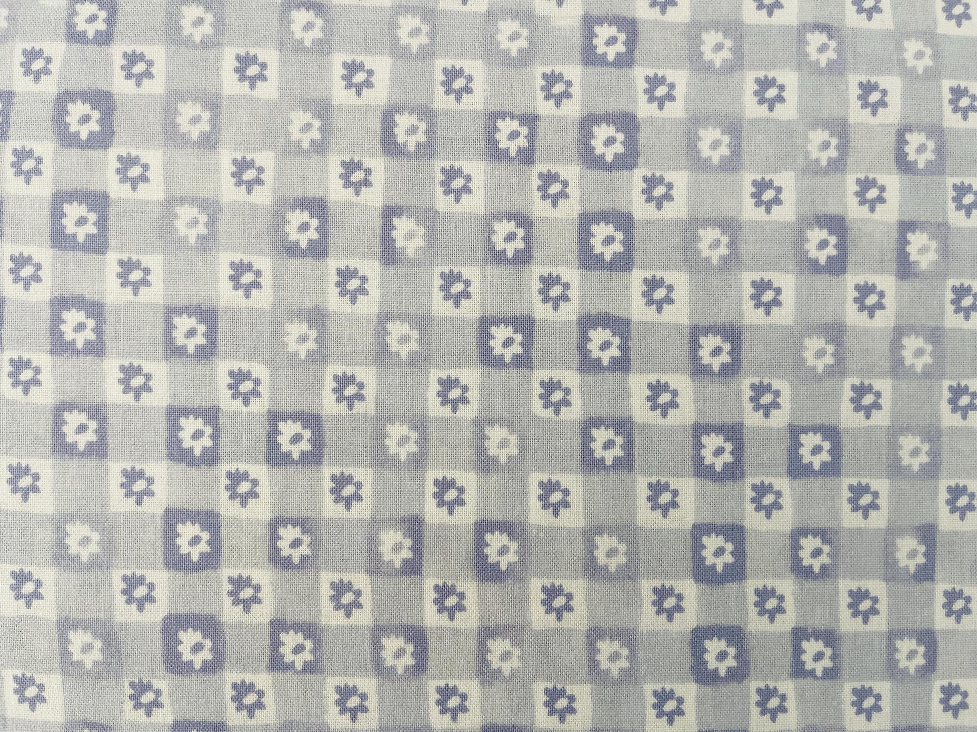 Easter - Easter Collection - Daisy Gingham - Blue Fabric - Rifle Paper Co - RP1505-BL2