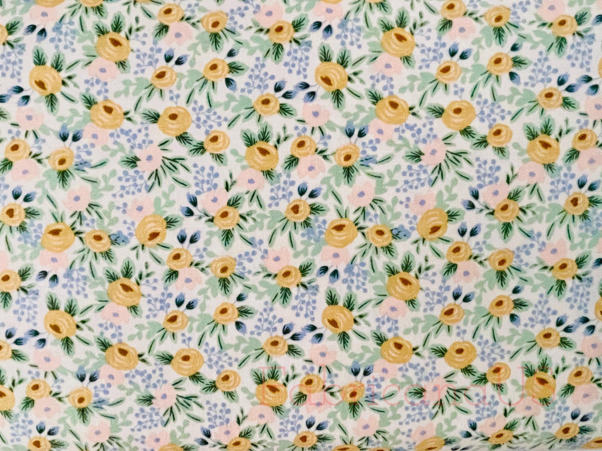 Easter - Easter Collection - Garden Party - Rosa - Cream Fabric - Rifle Paper Co - RP305-AM10