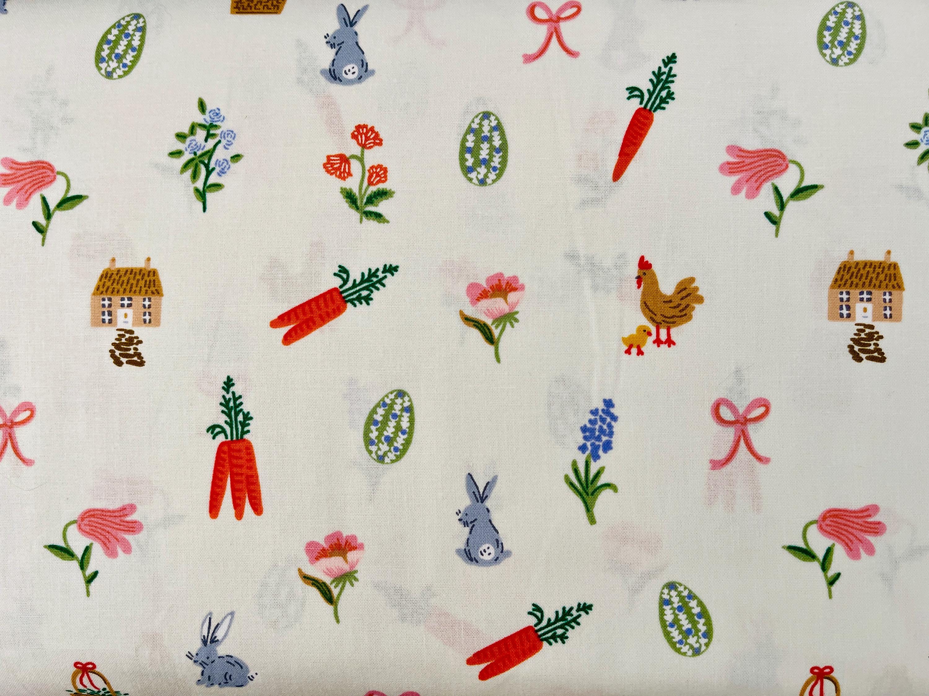 Easter - Easter Collection - Easter Basket - Cream Fabric - Rifle Paper Co - RP1502-CR1