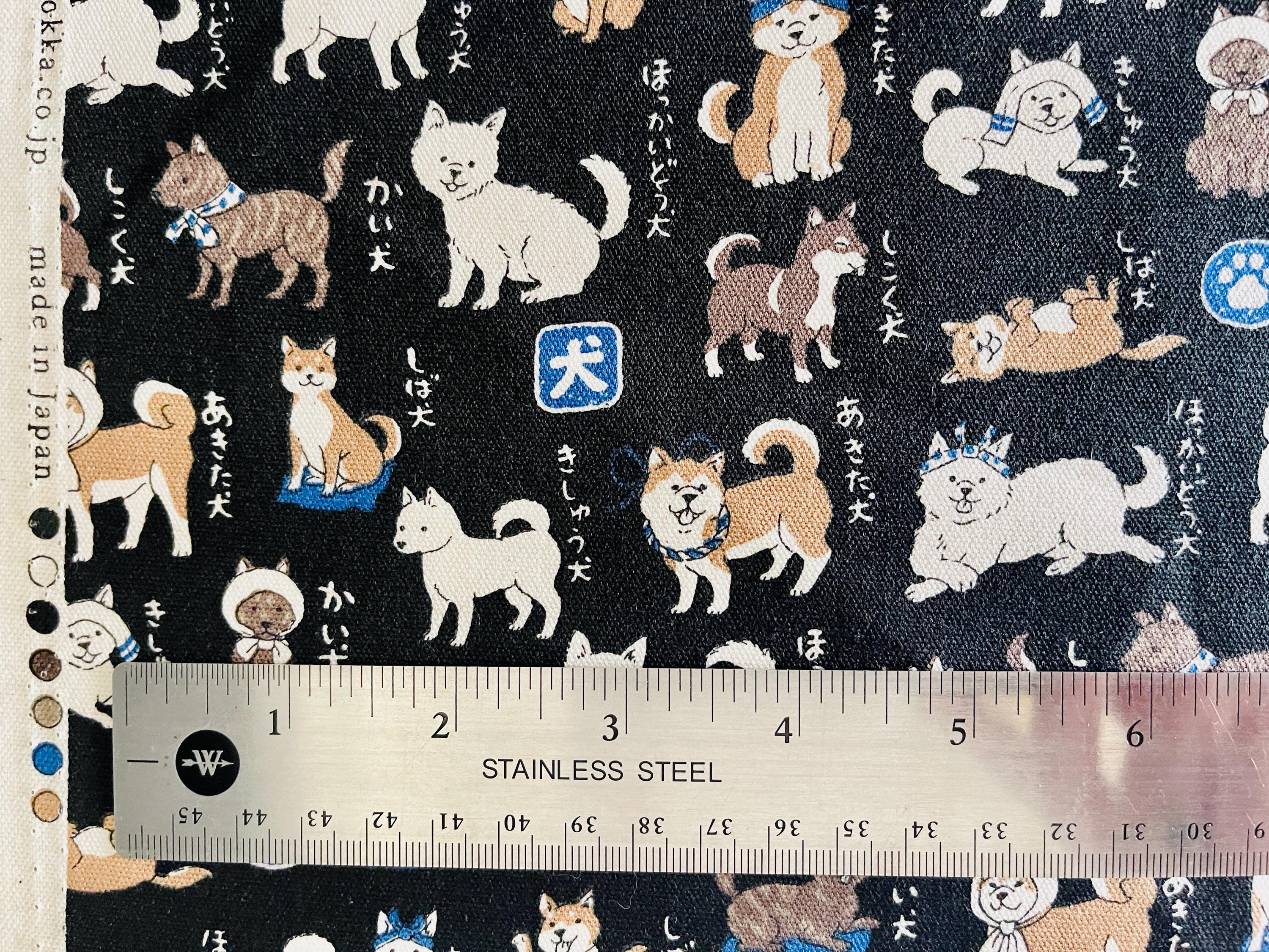 Dog - Dog Oxford Fabric - Kokka - Japanese Fabric - YPA 56030