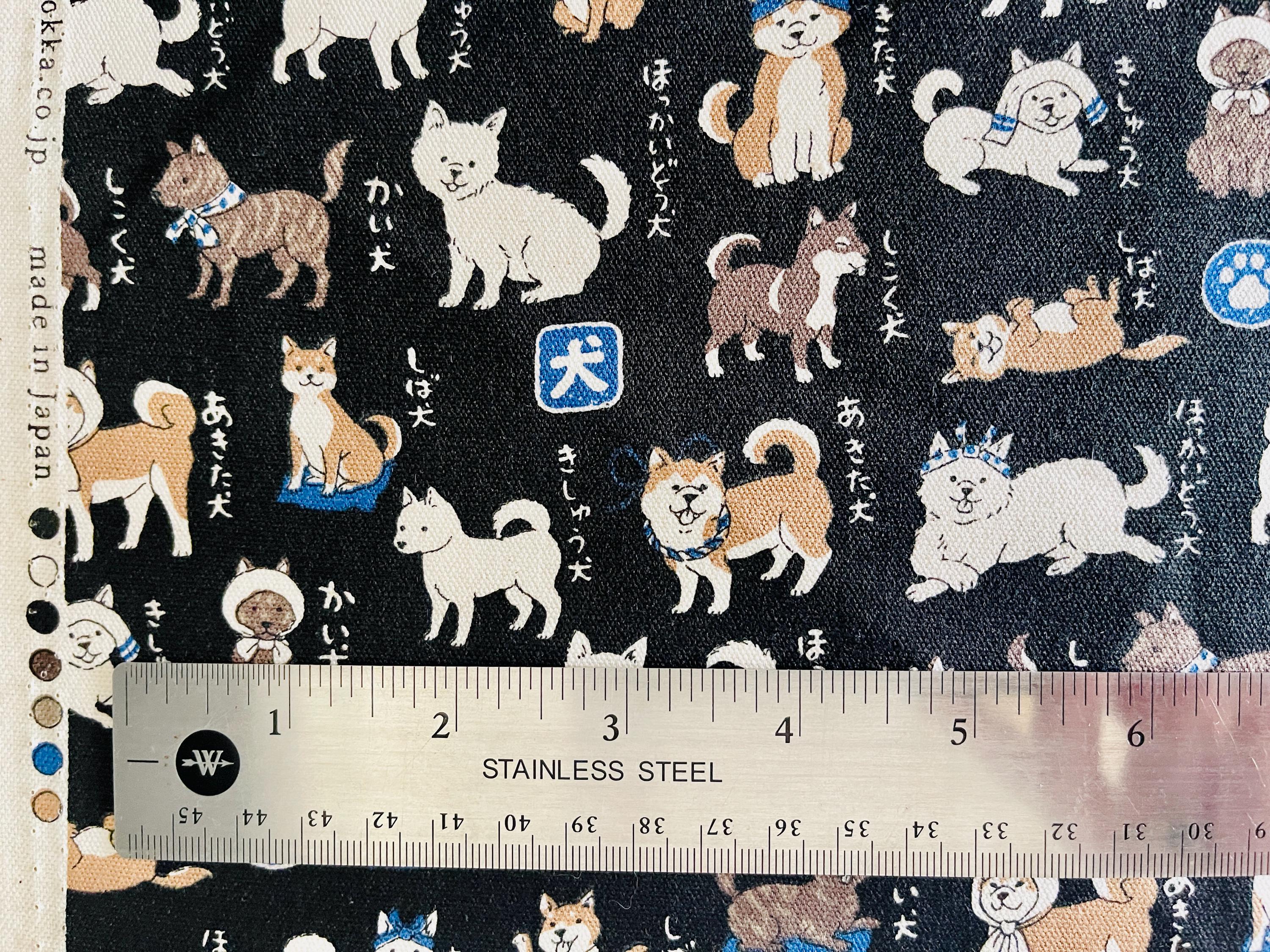 Dog - Dog Oxford Fabric - Kokka - Japanese Fabric - YPA 56030