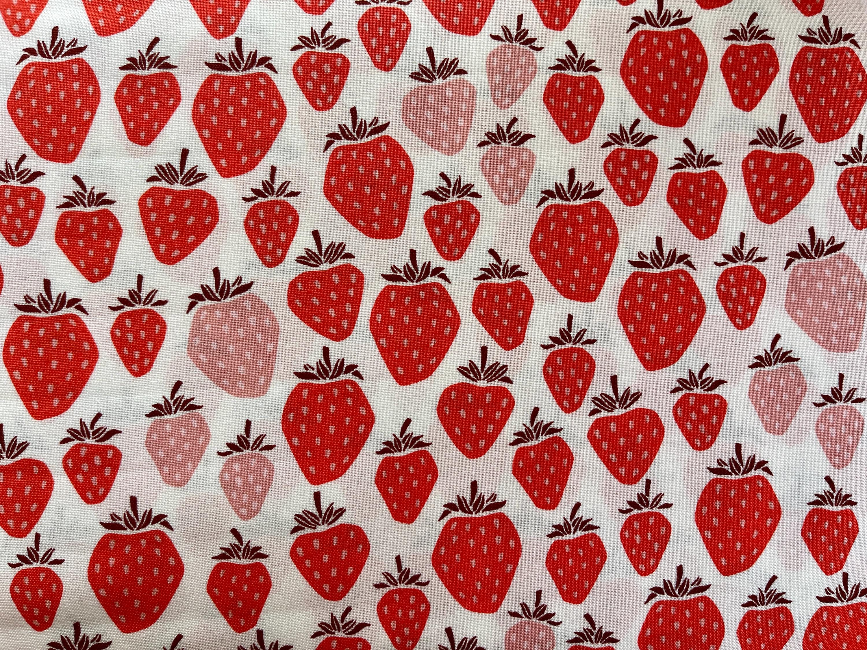 Under the Apple Tree-Queen of Berries-Pink Berry Fabric-Loes Van Oosten-Cotton + Steel Fabric