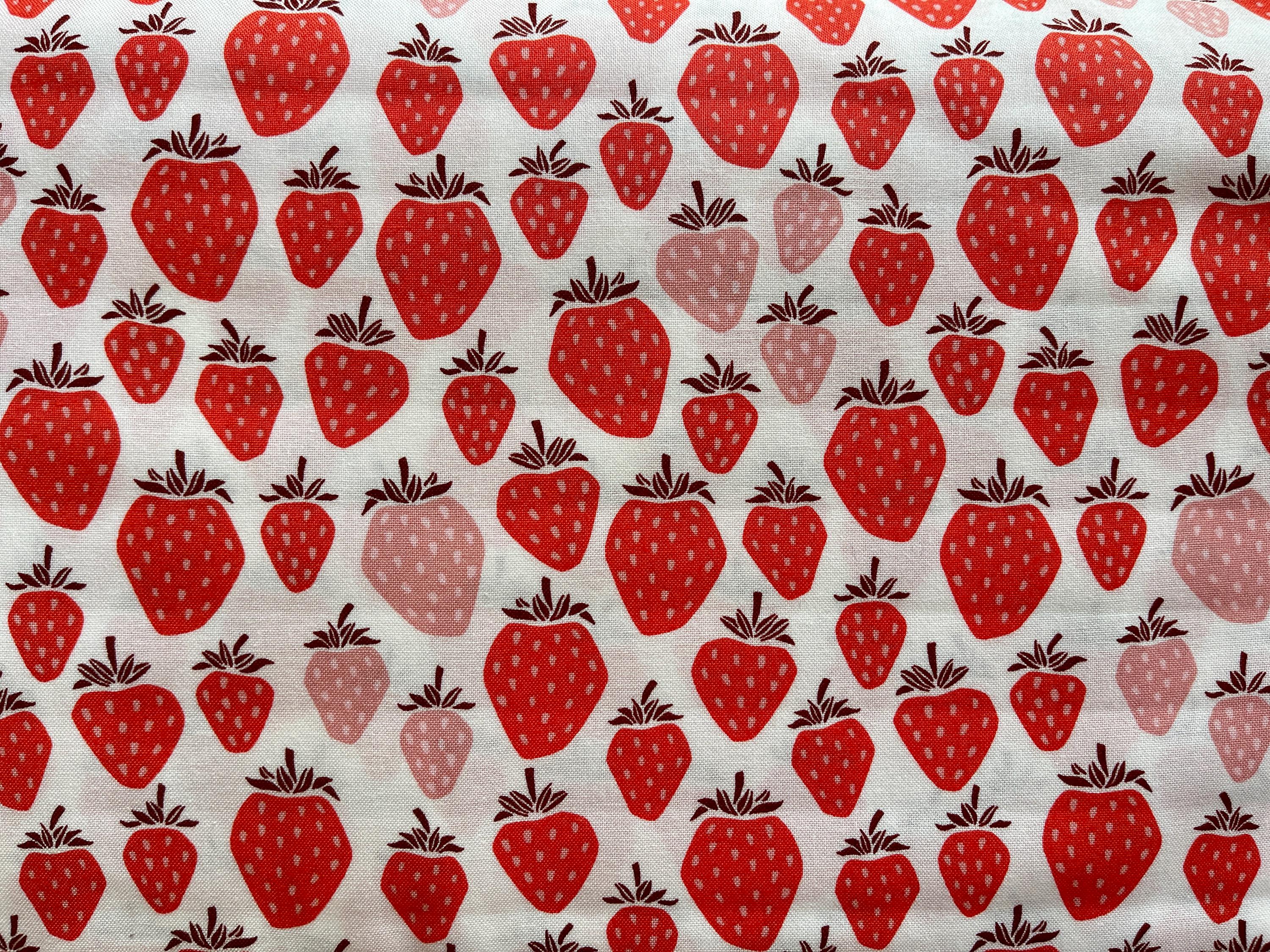 Under the Apple Tree-Queen of Berries-Blushing Red Fabric-Loes Van Oosten