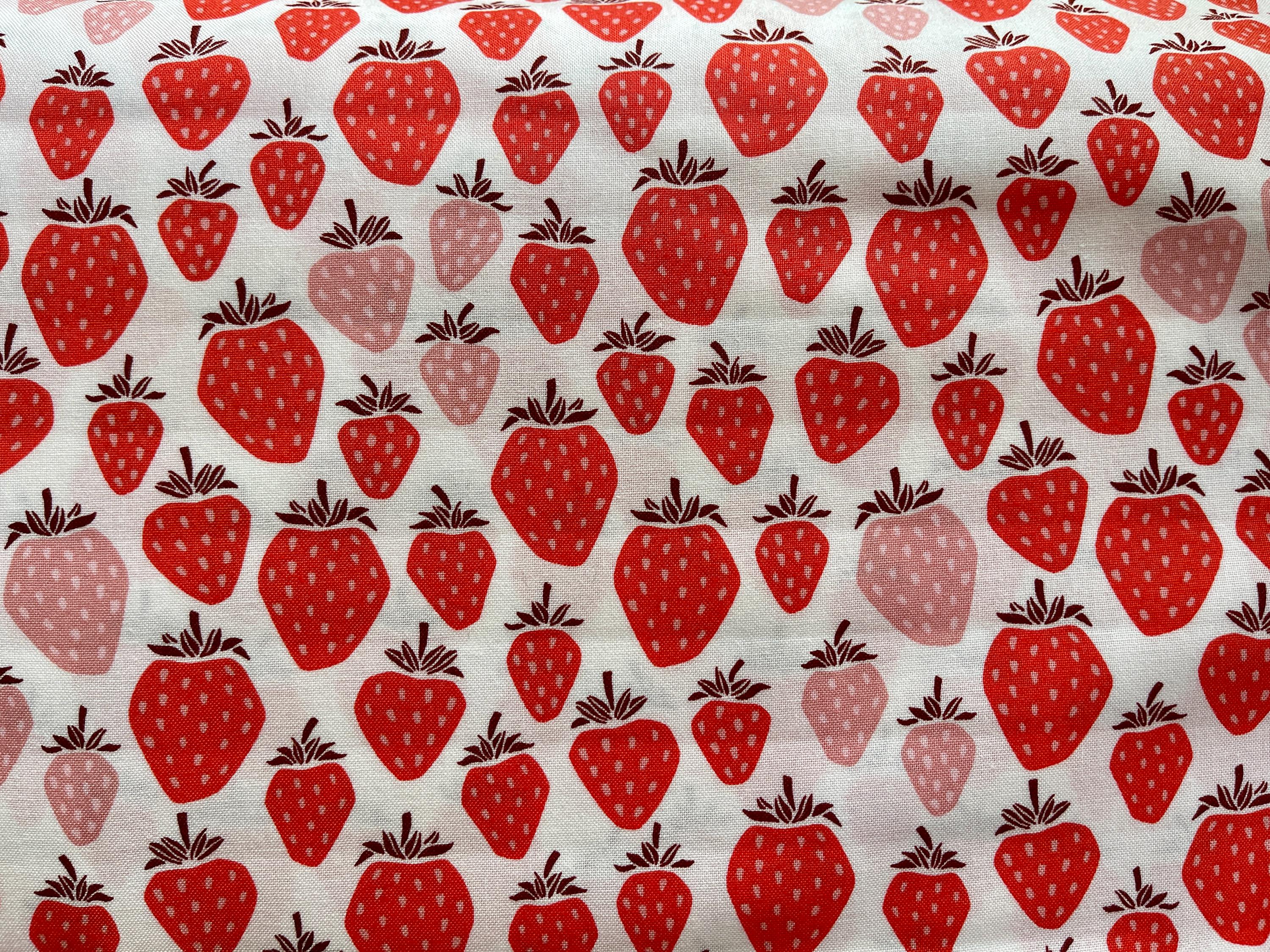 Under the Apple Tree-Queen of Berries-Pink Berry Fabric-Loes Van Oosten-Cotton + Steel Fabric