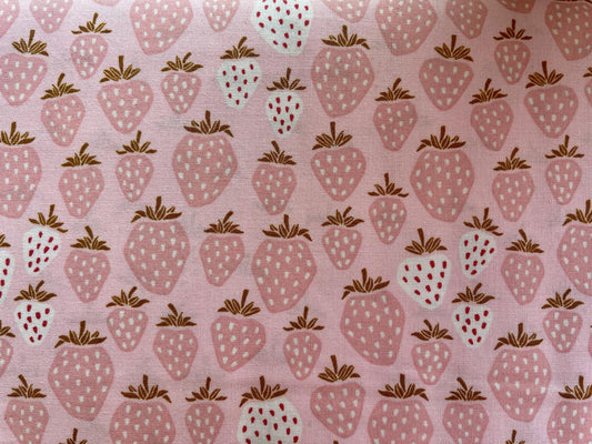 Under the Apple Tree-Queen of Berries-Flush Pink Fabric-Loes Van Oosten
