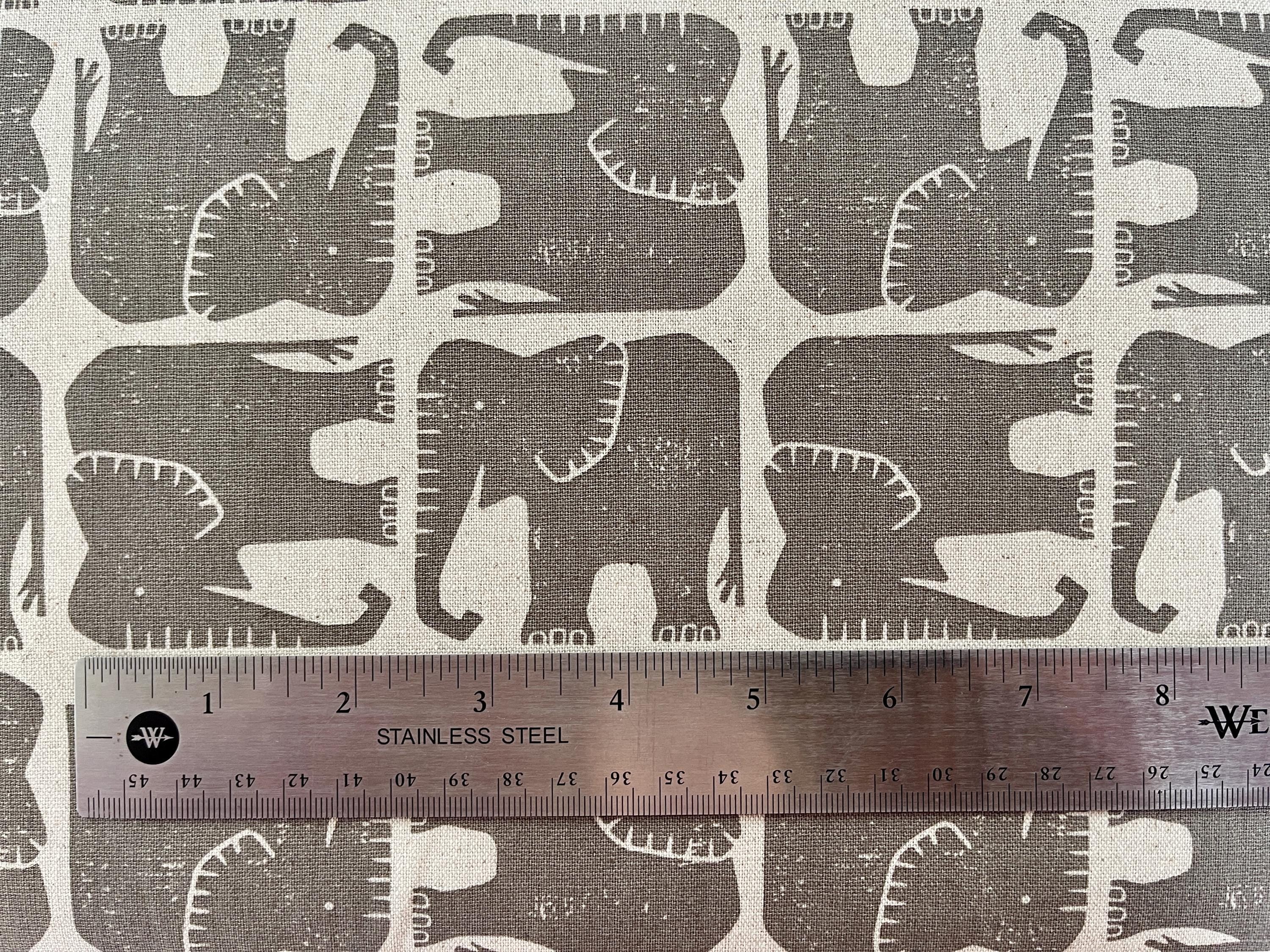 Rising Sun - Jolly Elephant - Elephant Gray Unbleached Canvas - Loes Van Oosten