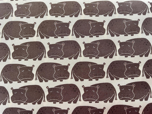 Rising Sun - Weary Hippo - Willow Fabric - Loes Van Oosten - LV901-WI1